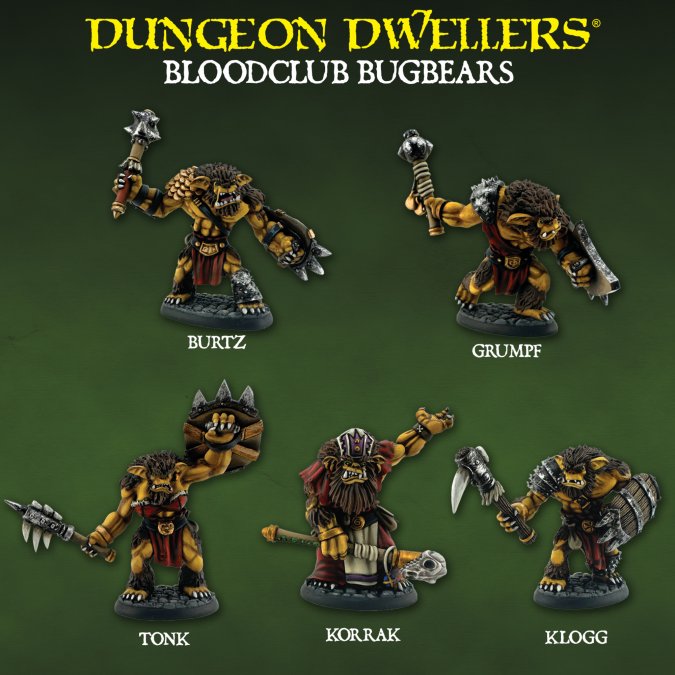 RPR 07203: Bloodclub Bugbears (5) Box Set - Dungeon Dweller
