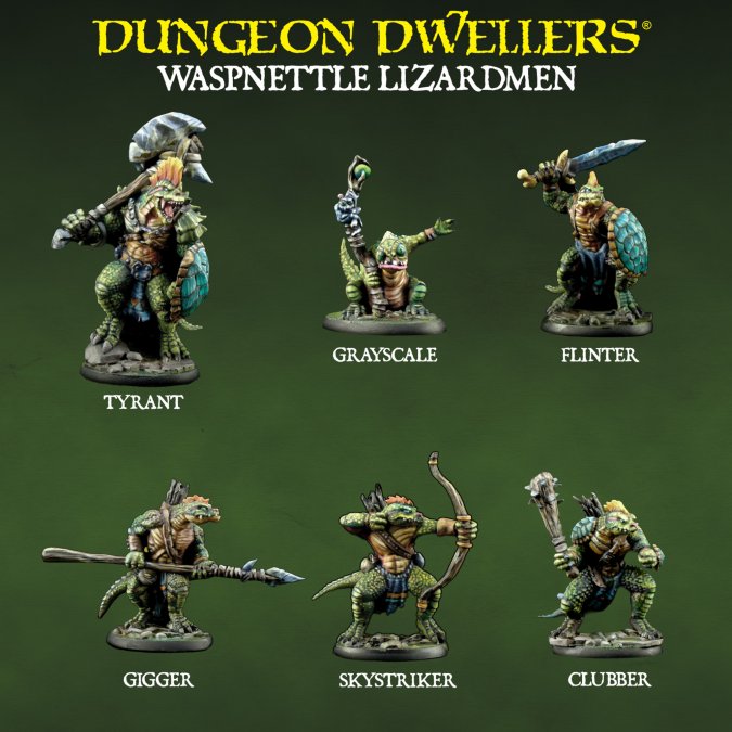 RPR 07204: Waspnettle Lizardmen Box Set - Dungeon Dweller