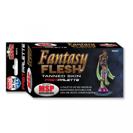 RPR 09907: Reaper Fast Palette: Fantasy Flesh - Tanned Skin (Medium Skintones) - MSP