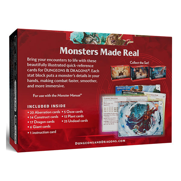 Dungeons & Dragons 5e: Monster Reference Cards - Fearsome and Ferocious CR 0-5