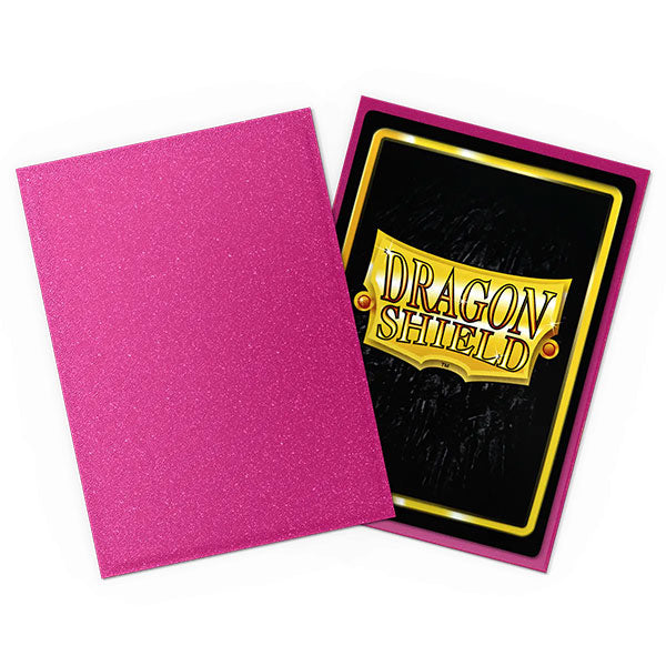 Dragon Shield Sleeves: Standard Matte Sparkles - Pink Sapphire