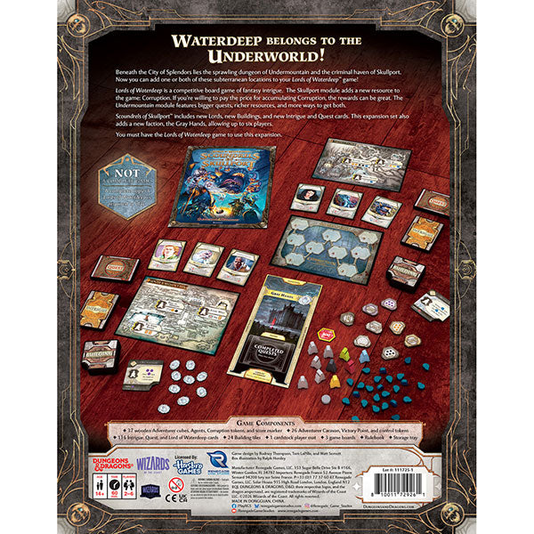 Lords of Waterdeep: Scoundrels of Skullport Expansion - Board Game