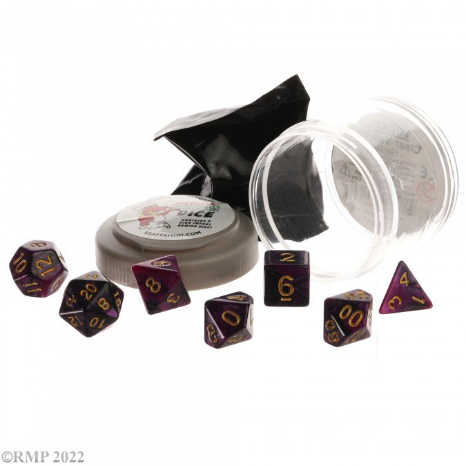 RPR 19054: Dual Dice - Purple And Black