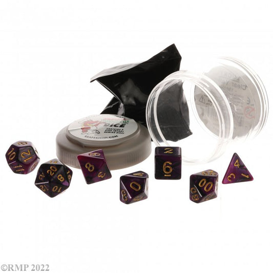RPR 19054: Dual Dice - Purple And Black