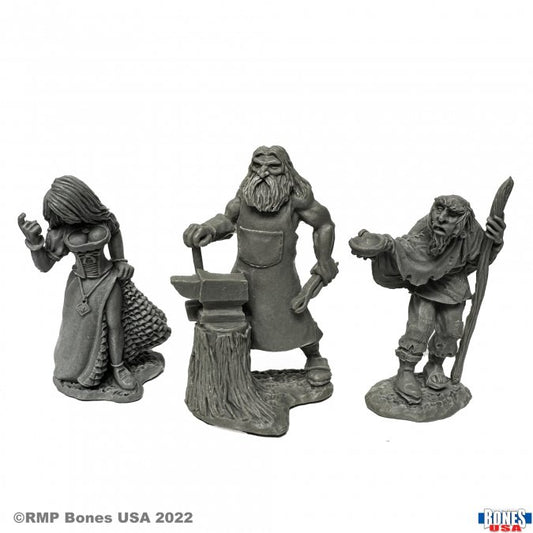 RPR 30087: Townsfolk, Strumpet and Blacksmith and Beggar - Reaper Legends