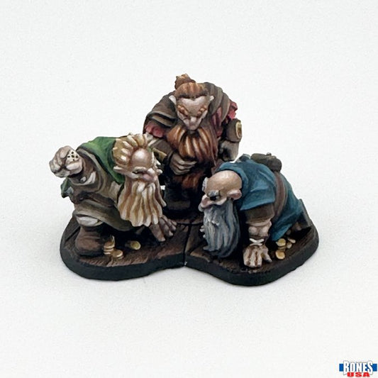 RPR 30138: Townsfolk, Gambling Dwarves (3 Figures) - Reaper Legends