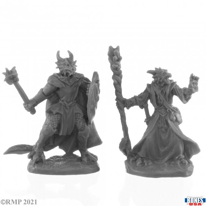 RPR 30222: Dragonfolk Wizard and Cleric - Reaper Legends