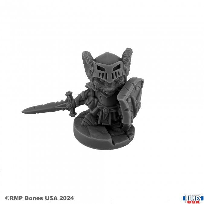 RPR 30253: Mousling, Knight of the Flame Wyrm on Foot - Reaper Legends