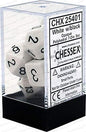 Chessex: Chx25401 Dice - Opaque: 7Pc white/black