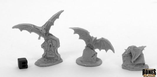 RPR 44040: Giant Bats (3 Figures) - Bones Black