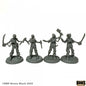 RPR 44173: Skeletal Boarding Party (4 Figures) - Bones Black
