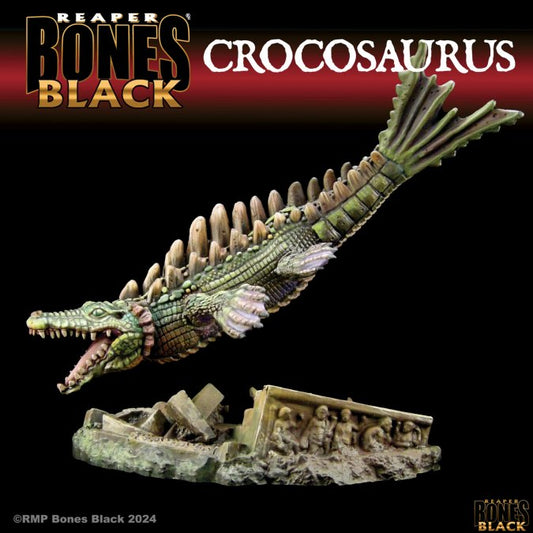 RPR 44191: Crocosaurus, Crocodile Dragon - Bones Black