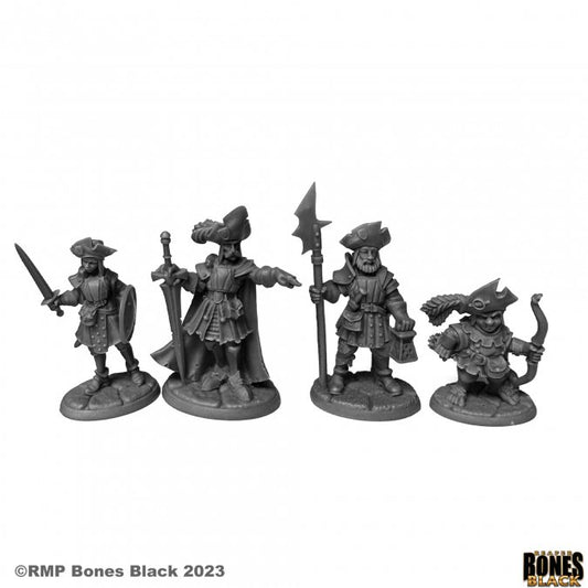 RPR 44200: Barrowgate Town Watch (4 Figures) - Bones Black