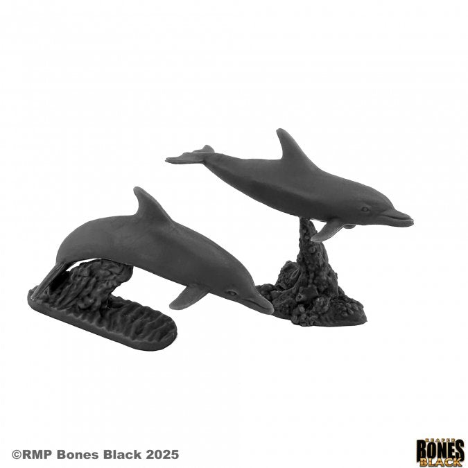 RPR 44213: Dolphins (2 Figures) - Bones Black