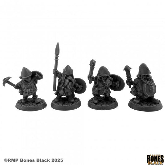 RPR 44228: Gnome Warriors (4 Figures) - Bones Black