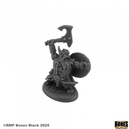 RPR 44245: Dhulrekk, Dwarf Fighter - Bones Black