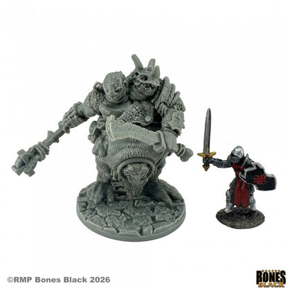 RPR 44282: Lardgulp, Two-Headed Troll - Bones Black