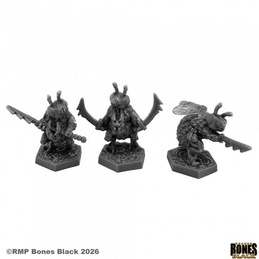 RPR 44292: Beefolk Warriors (3 Figures) - Bones Black