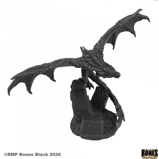 RPR 44303: Wyvern, Flying - Bones Black