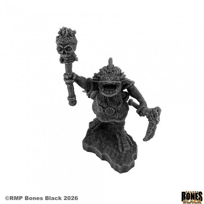 RPR 44324: K'Merklak, Troglodyte Chief - Bones Black