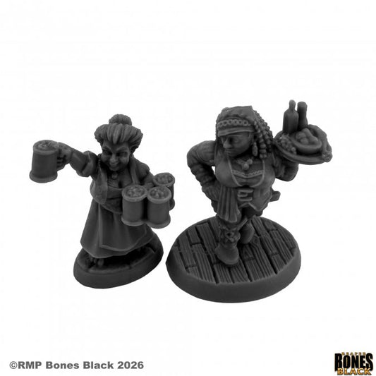 RPR 44334: Rose and Zinnia, Barmaids - Bones Black
