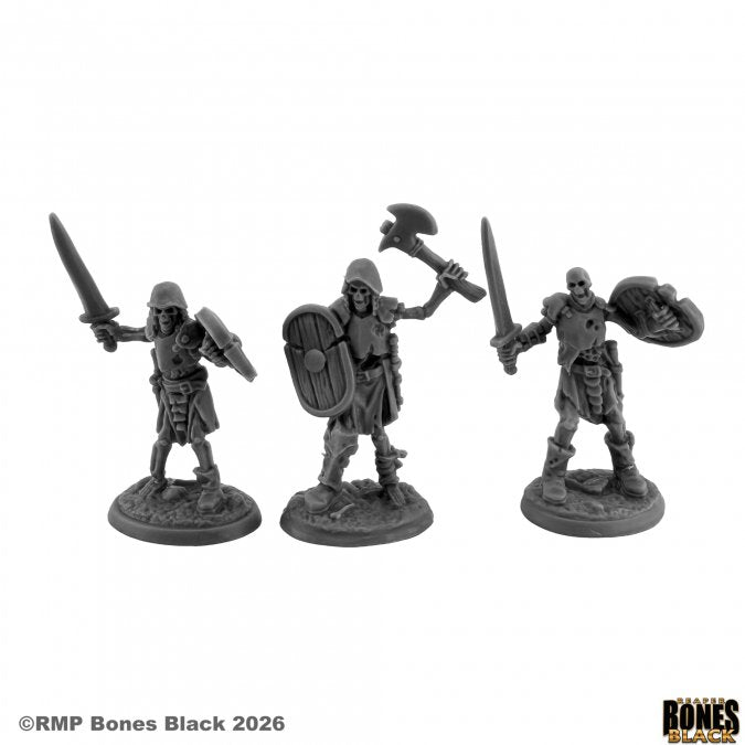 RPR 44373: Gravewatch Warriors (3 Figures) - Bones Black