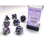 Chessex: CHX26432 Dice - Gemini Purple-Steel/White (7)