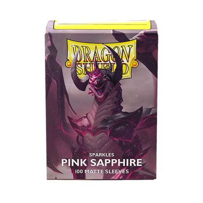 Dragon Shield Sleeves: Standard Matte Sparkles - Pink Sapphire