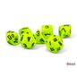 Chessex: CHX22430 7-Die Set Mega Hedrals Vortex - Bright Green/Black