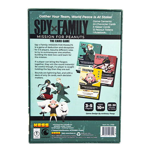 SPYxFAMILY: Mission for Peanuts Card Game Board Game