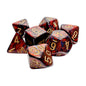 Chessex: CHX22419 7-Die Set Mega Hedrals Scarab - Blue Blood/Gold