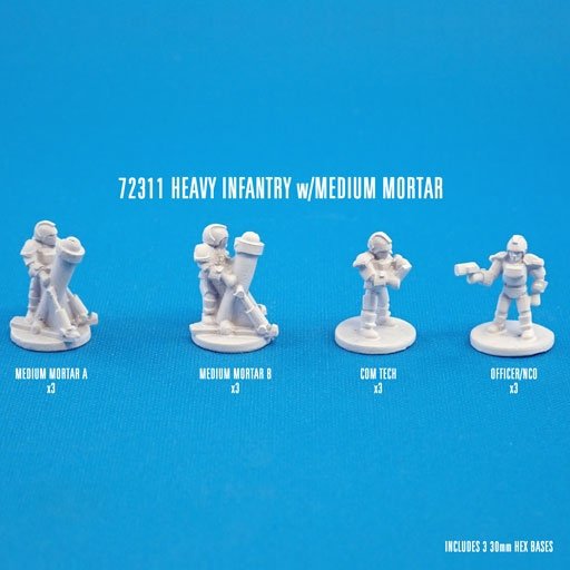 CAV 72311: Heavy Infantry w/Med. Mortars