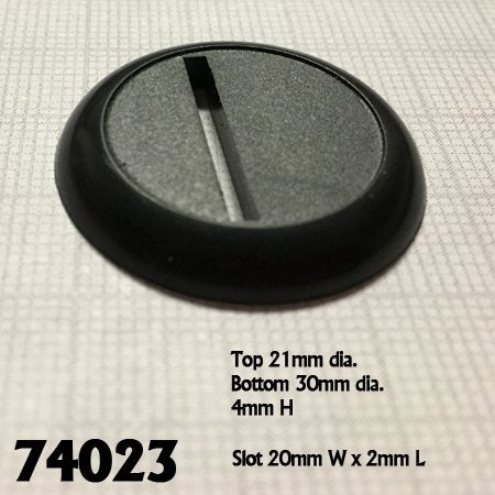 RPR 74023: 30mm Round Plastic Display Base (12)