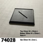 RPR 74028: 2 Inch Square Plastic Gaming Base (10)