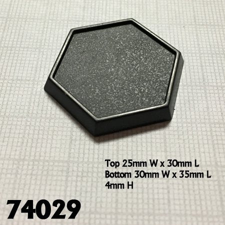 RPR 74029: 1inch Hex Plastic Gaming Base (20)