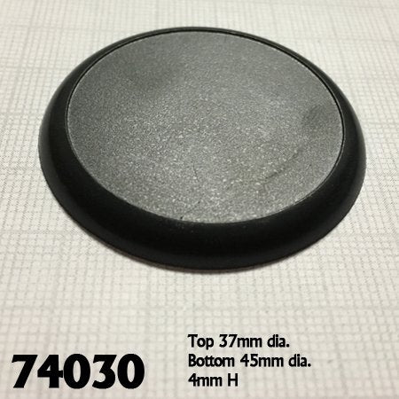 RPR 74030: 45mm Round Plastic Display Base (10)