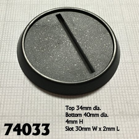 RPR 74033: 40mm Round Plastic Gaming Base (10)