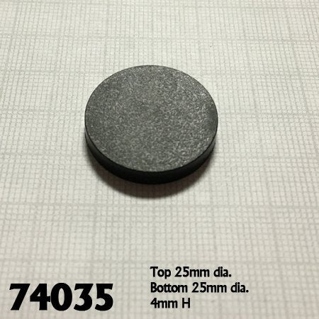 RPR 74035: 1" Round Plastic RPG Base (20)