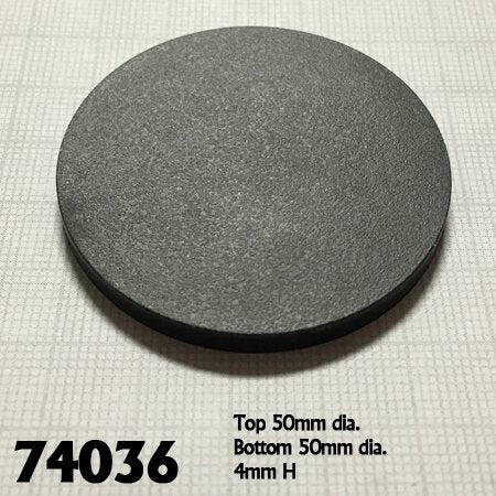 RPR 74036: 2" Round Plastic RPG Base (10)