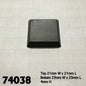 RPR 74038: 1" Square Plastic Flat Top Base (20)