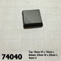 RPR 74040: 20mm Square Plastic Flat Top Base (25)