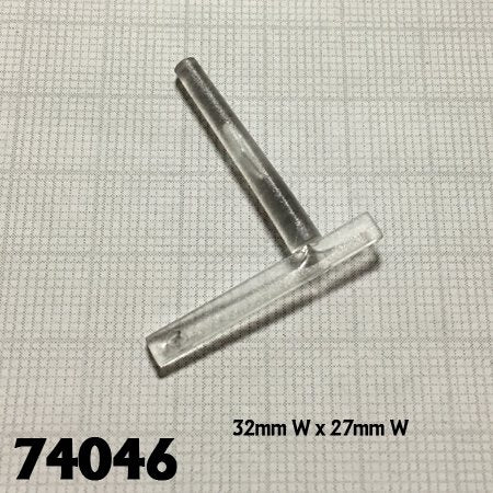 RPR 74046: Transparent Tall Flight Pegs (25) - Plastic Bases