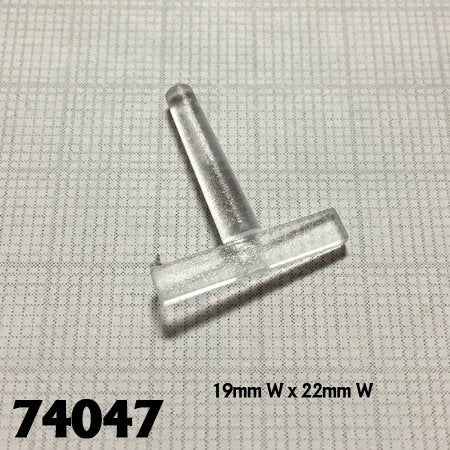 RPR 74047: Transparent Short Hover Pegs (25) - Plastic Bases