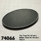 RPR 74066: 75mm x 46mm Oval Gaming Base (10)