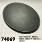 RPR 74069: 120mm x 92mm Oval Gaming Base (4)