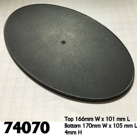 RPR 74070: 170mm x 105mm Oval Gaming Base (4)