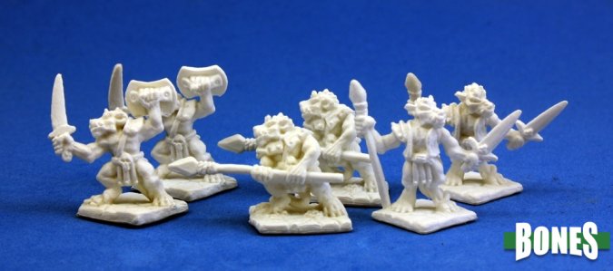 RPR 77010: Kobolds Bloodscale (6 Figures) - Bones
