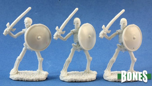 RPR 77017: Skeletal Swordsman - (3 Figures) - Bones