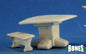 RPR 77319: Tavern Items, Table And Bench - Bones