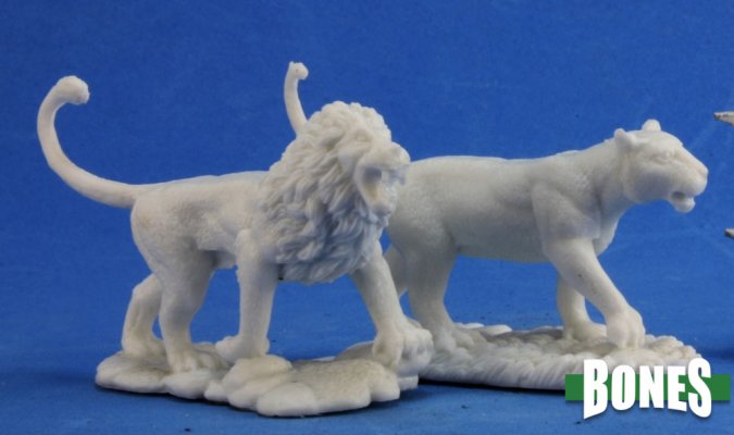 RPR 77341: Lions (2 Figures) - Bones